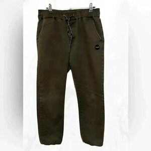 Bathing (Bape) Aape dark green elastic bottom cargo pants 33